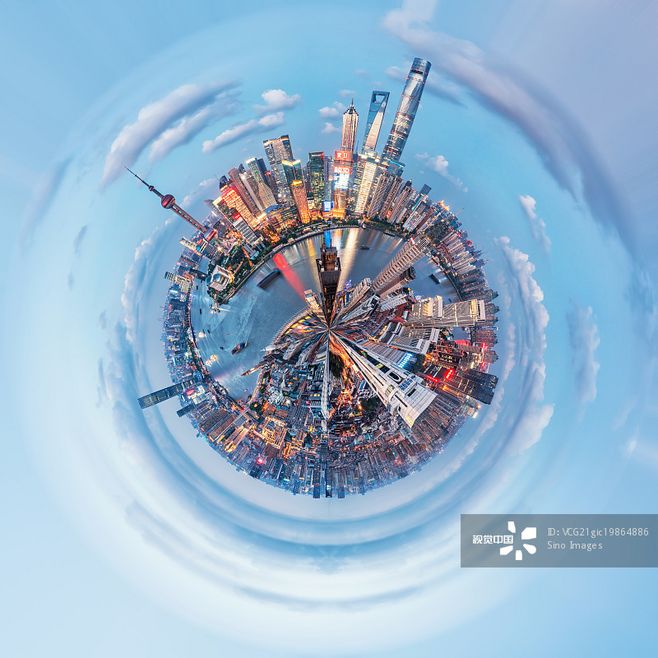 上海城市風光全景 東方明珠的魅力與活力